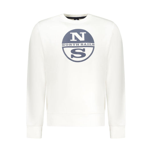 North Sails White Cotton Men's Sweatshirt 1728,3XL,67403481248,Clothing,L,M,Men,New with tags,North Sails,S,Sweaters - Clothing,Sweatshirts - Sweaters - Clothing,White,XL,XXL
