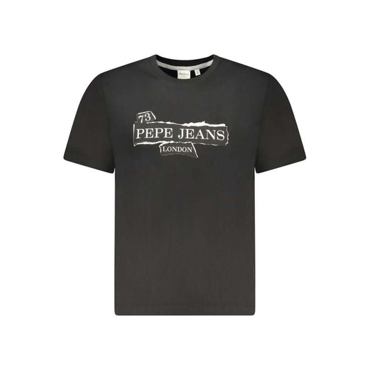Pepe Jeans Black Cotton Men's T-Shirt