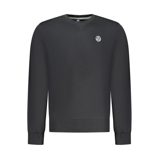 North Sails Black Cotton Men Sweatshirt 1728,3XL,67403481248,Black,Clothing,L,M,Men,New with tags,North Sails,S,Sweaters - Clothing,Sweatshirts - Sweaters - Clothing,XL,XXL
