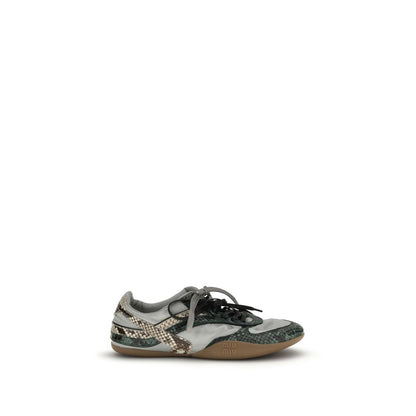 Miu Miu Gray Other Fibres Athletic Sneakers 1728,72470364320,Athletic - Sneakers - Shoes,EU36/US6,EU37/US7,EU38/US8,Gray,Miu Miu,New with tags,Shoes,Sneakers - Shoes,Women