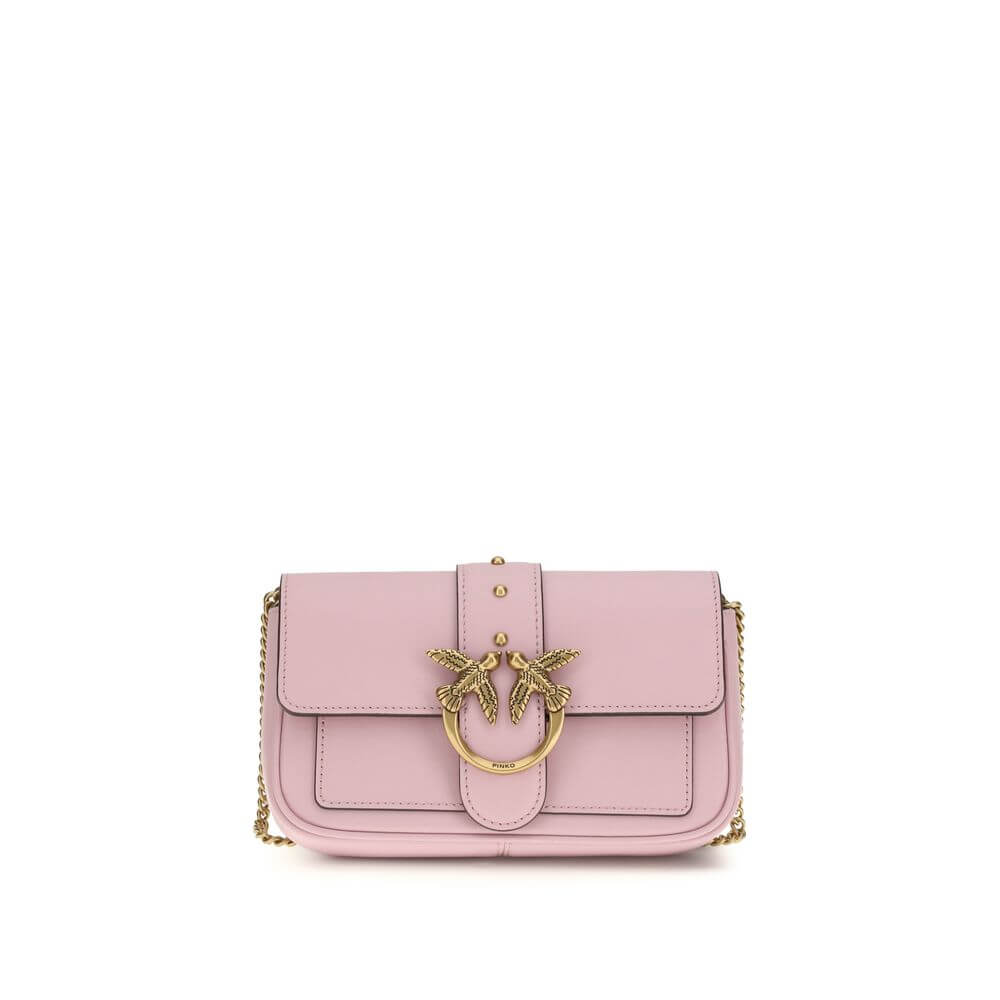 PINKO Multicolor Calf Leather Bos Taurus Shoulder Bag