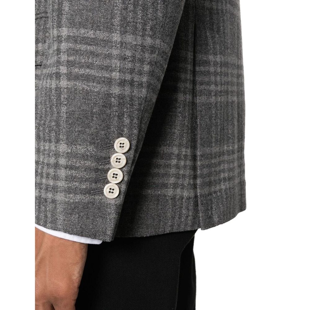 Brunello Cucinelli Gray Cashmere Blazer 1728,48 | M,75611013280,Blazers - Suits & Blazers - Clothing,Brunello Cucinelli,Clothing,Gray,IT50 | L,Men,New with tags,Suits & Blazers - Clothing