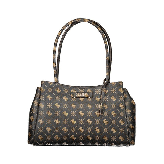 Guess Jeans Marrone Poliuretano Women Handbag