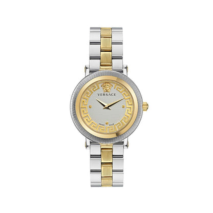 Versace Gray Stainless Steel Dress Watch