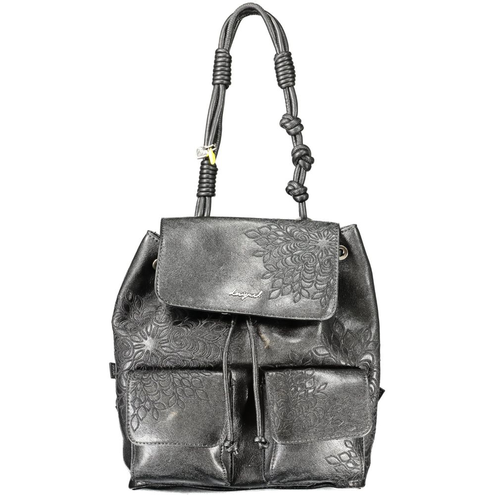 Desigual Black Polyurethane Women's Mini Backpack