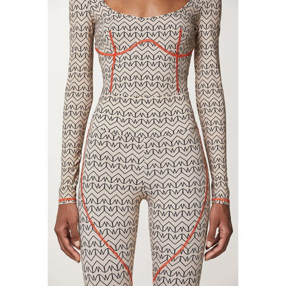 Patrizia Pepe Bicolor Polyamide Leggings