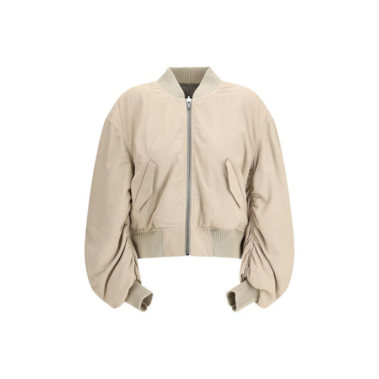 Rick Owens Beige Lamb Ovis Aries Aries Bomber