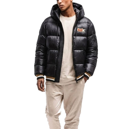 Herno Black Polyamide Bomber