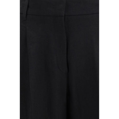 Max Mara Black Linen Pants