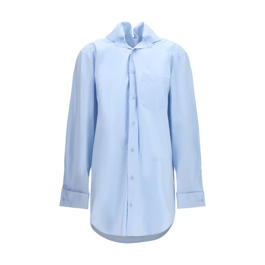 ALAINPAUL Blue Cotton Shirt