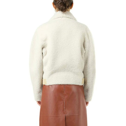 Chloé Beige Polyester Leather Jacket