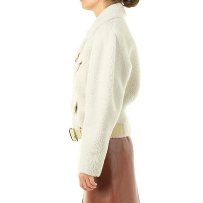 Chloé Beige Polyester Leather Jacket