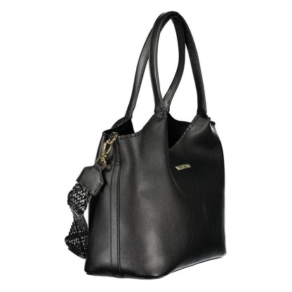 Mario Valentino Black Polyurethane Women's Bag
