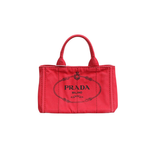 Prada Canapa Mini Canvas Tote