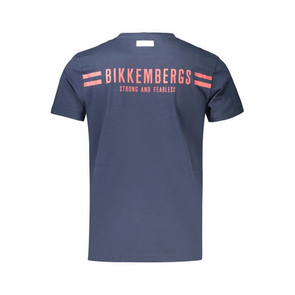 Bikkembergs Blue Cotton Men's T-Shirt