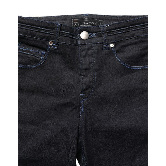 Acht Black Cotton Stretch HighWaist Skinny Denim Trouser Jeans