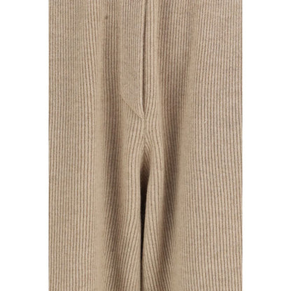 Brunello Cucinelli Beige Cashmere Casual Pants