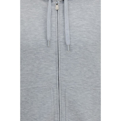 Brunello Cucinelli Gray Cotton Sweatshirt