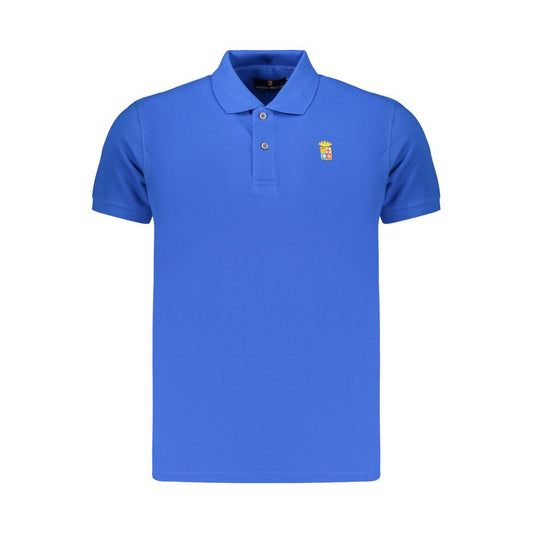 Marina Militare Blue Cotton Men Polo