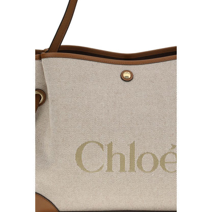 Chloé Beige Cotton Shoulder Bag