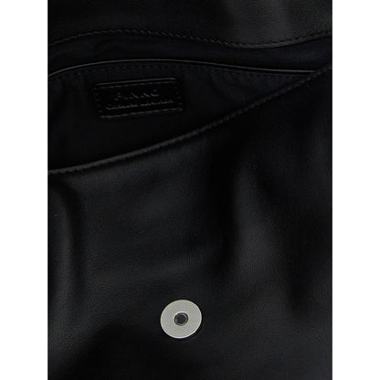 PINKO Black Goatskin Shoulder Bag