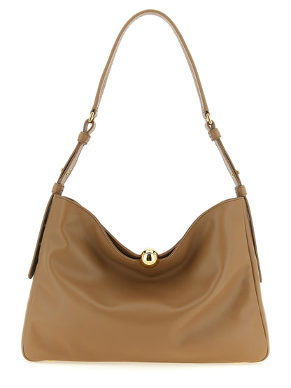 Furla Beige Calfskin Shoulder Bag