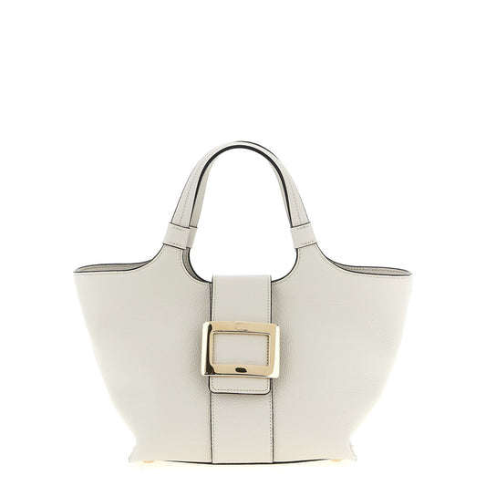 Roger Vivier Gray Calfskin Tote Bag