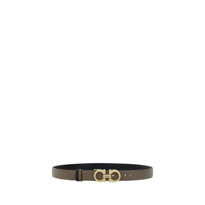 Ferragamo Brown Calf Leather Bos Taurus Regular Belt