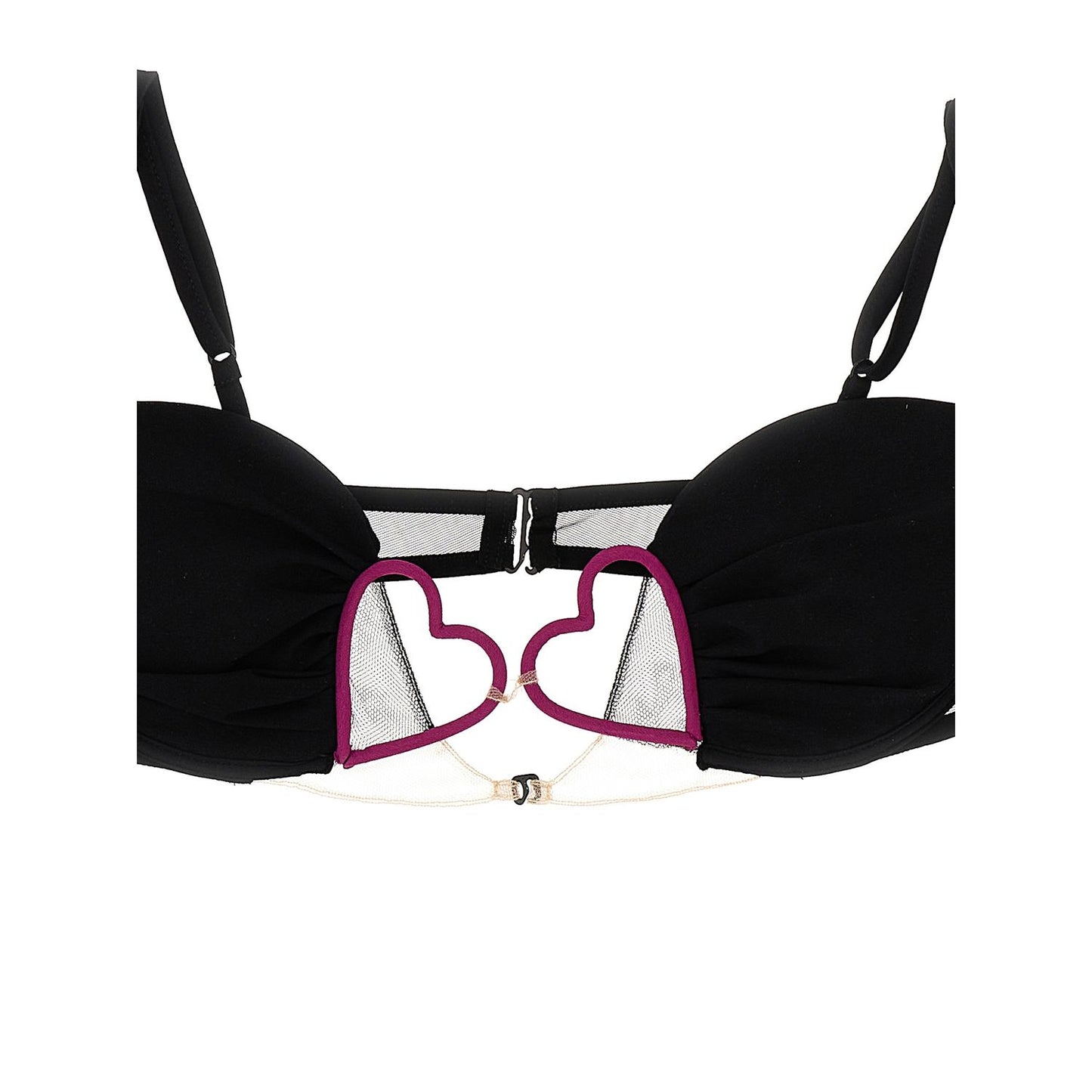 Nensi Dojaka Black Polyamide Bra