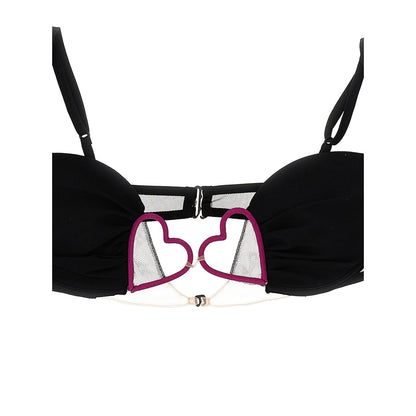 Nensi Dojaka Black Polyamide Bra
