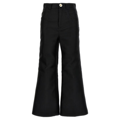 Giambattista Valli Black Polyester Flared Pants