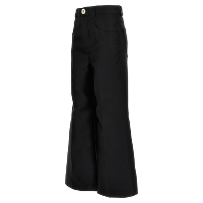 Giambattista Valli Black Polyester Flared Pants