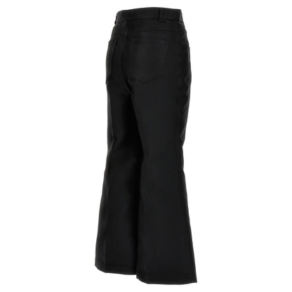 Giambattista Valli Black Polyester Flared Pants