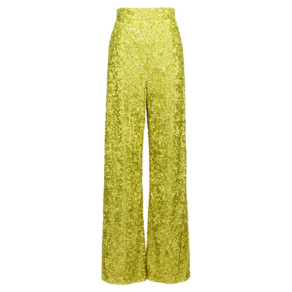 Ermanno Scervino Bicolor Polyamide Flared Pants