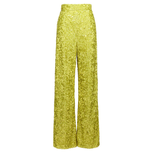 Ermanno Scervino Bicolor Polyamide Flared Pants