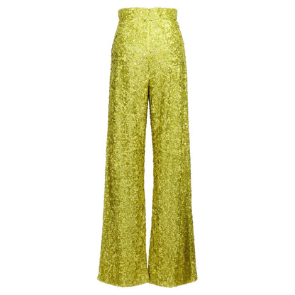 Ermanno Scervino Bicolor Polyamide Flared Pants