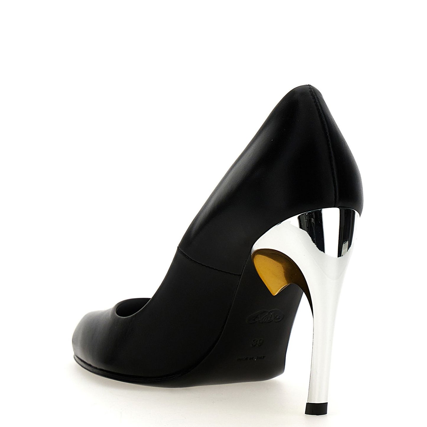 Alexander McQueen Black Lambskin High Heel Pumps