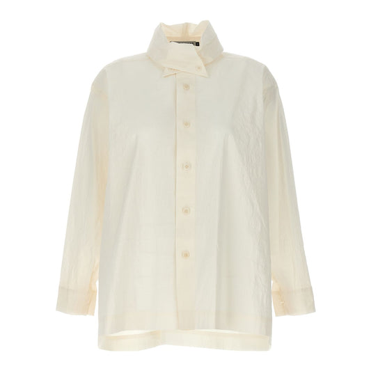 Issey Miyake White Fibers Blouse