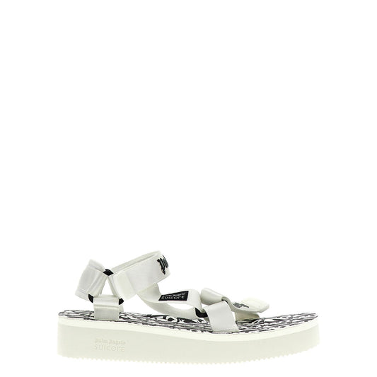 Palm Angels Bicolor Polyester Flat Sandals