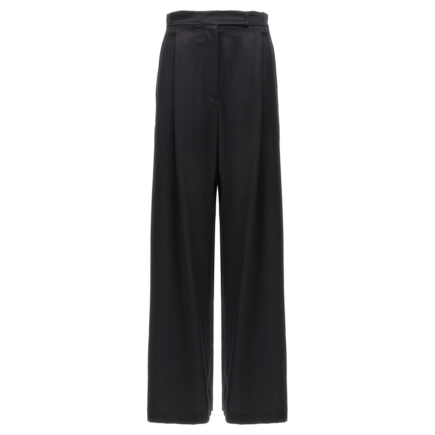 Max Mara Black Silk Casual Pants