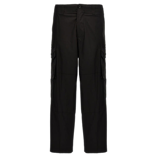 Department 5 Black Cotton Cargo Pants