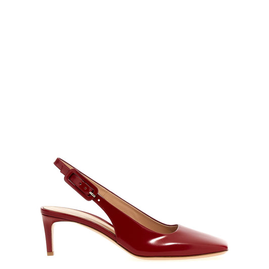 Gianvito Rossi Multicolor Goatskin Mid Heel Pumps