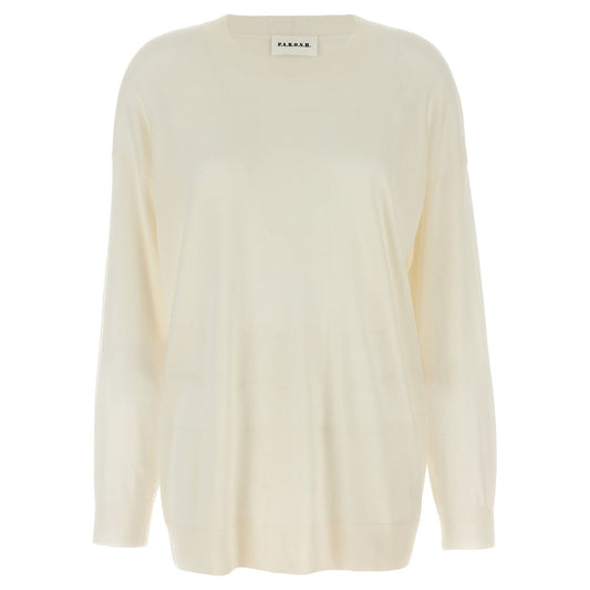 P.A.R.O.S.H. White Wool Cardigan