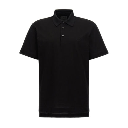 Givenchy Black Cotton Polo Shirt