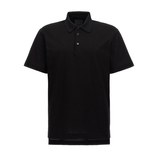 Givenchy Black Cotton Polo Shirt