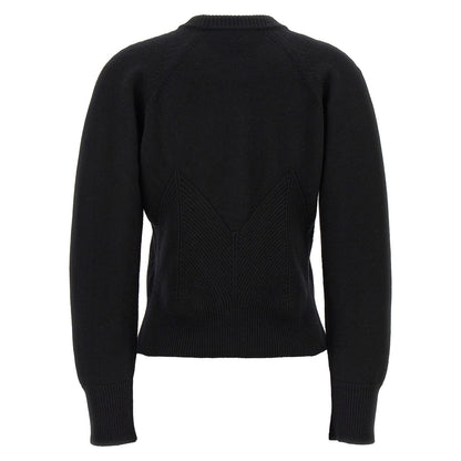 Alexander McQueen Black Wool Cardigan