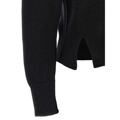 Alexander McQueen Black Wool Cardigan