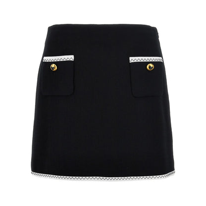 Moschino Bicolor Viscose Long Skirt