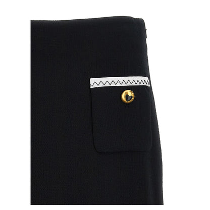 Moschino Bicolor Viscose Long Skirt