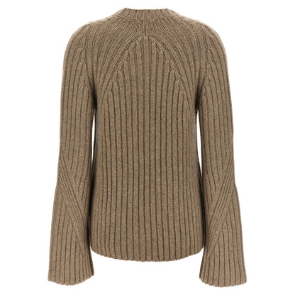 Khaite Beige Cashmere Cardigan